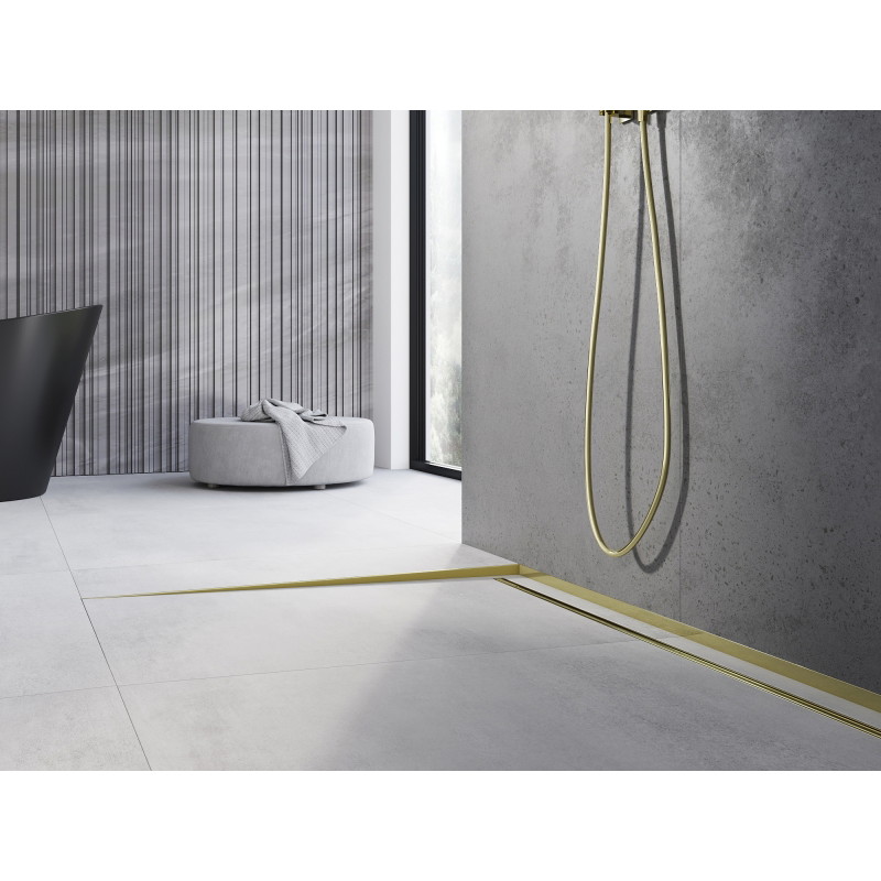 Mexen Line-B grindų nuolydžio juosta 180 cm kairė, auksinė - 185001180L
