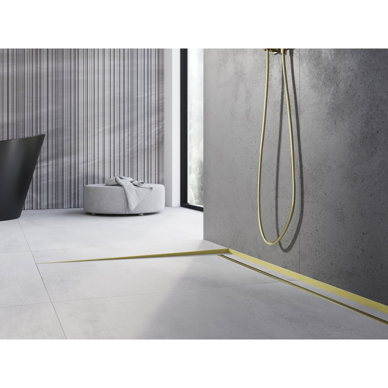 Mexen Line-B grindų nuolydžio juosta 180 cm kairė, auksinė šlifuota - 185501180L