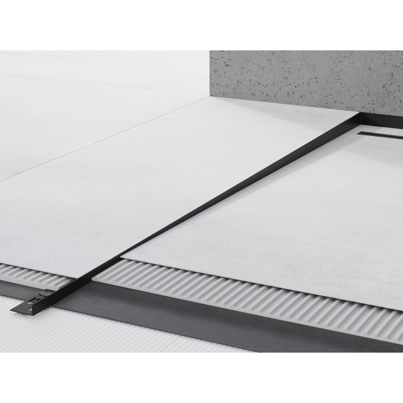 Mexen Line-B 180 cm kairinė grindų juosta, juoda - 187001180L
