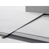 Mexen Line-B 180 cm kairinė grindų juosta, juoda - 187001180L