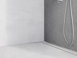 Mexen Line-B sieninė nuolydžio juosta 120 cm kairė, nerūdijantis plienas - 181002120L