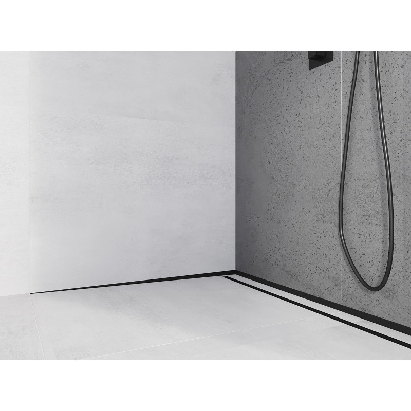 Mexen Line-B prie sienos esantis nuolydžio juosta 120 cm kairė, juoda - 187002120L