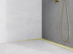 Mexen Line-B sieninė nuožulni juosta 180 cm kairinė, auksinė - 185002180L