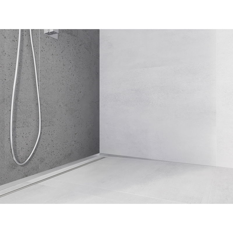 Mexen Line-B sieninė nuolydžio juosta 120 cm dešinė, inox - 181002120R