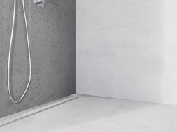 Mexen Line-B sieninė nuolydžio juosta 120 cm dešinė, inox - 181002120R