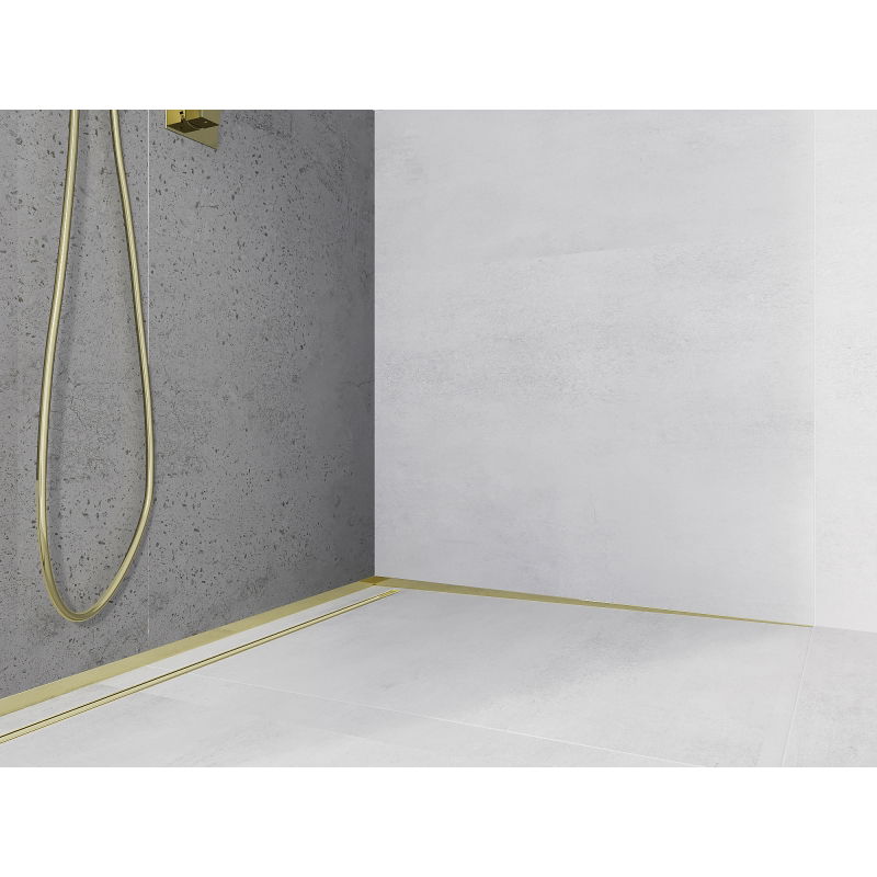 Mexen Line-B sieninė nuolydžio juosta 120 cm dešinė, auksinė - 185002120R