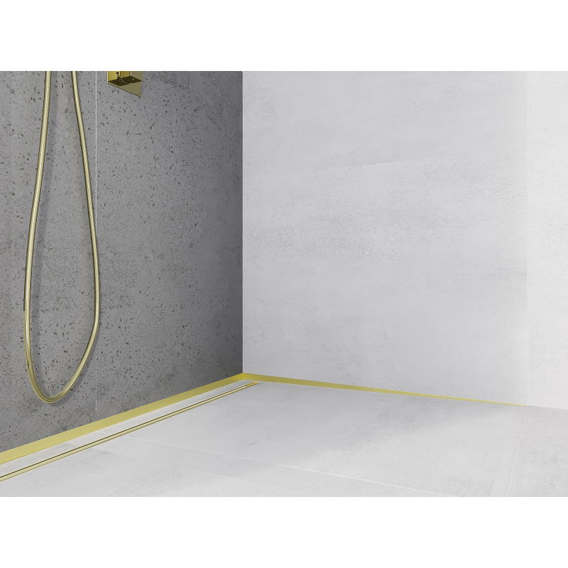 Mexen Line-B sieninė nuolydžio juosta 120 cm dešinė, auksinė šlifuota - 185502120R