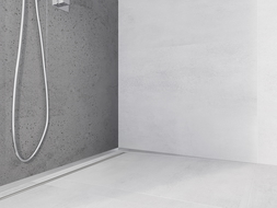 Mexen Line-B sieninė nuolydžio juostelė 180 cm dešinė, inox - 181002180R