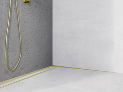 Mexen Line-B 180 cm dešinysis kampinis nuolydžio profilis, auksinis - 185002180R