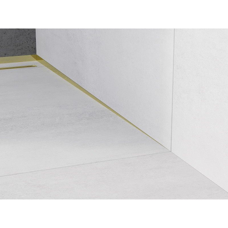 Mexen Line-B siena įlinkio juosta prie sienos 180 cm dešinė, auksinė - 185002180R
