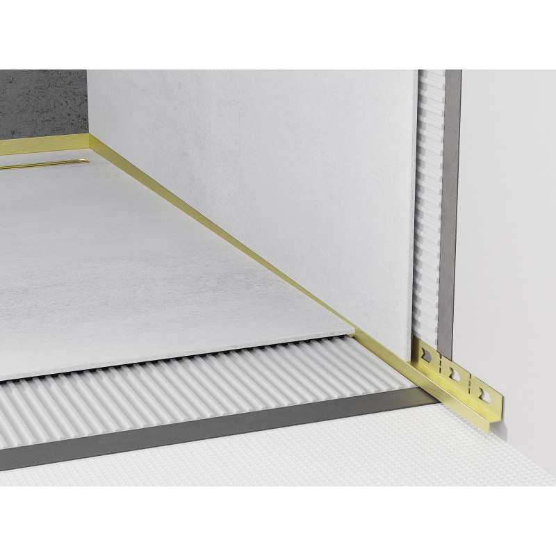 Mexen Line-B Mexen Line-B 180 cm dešinysis auksinis šepečiuoti apvadu - 185502180R