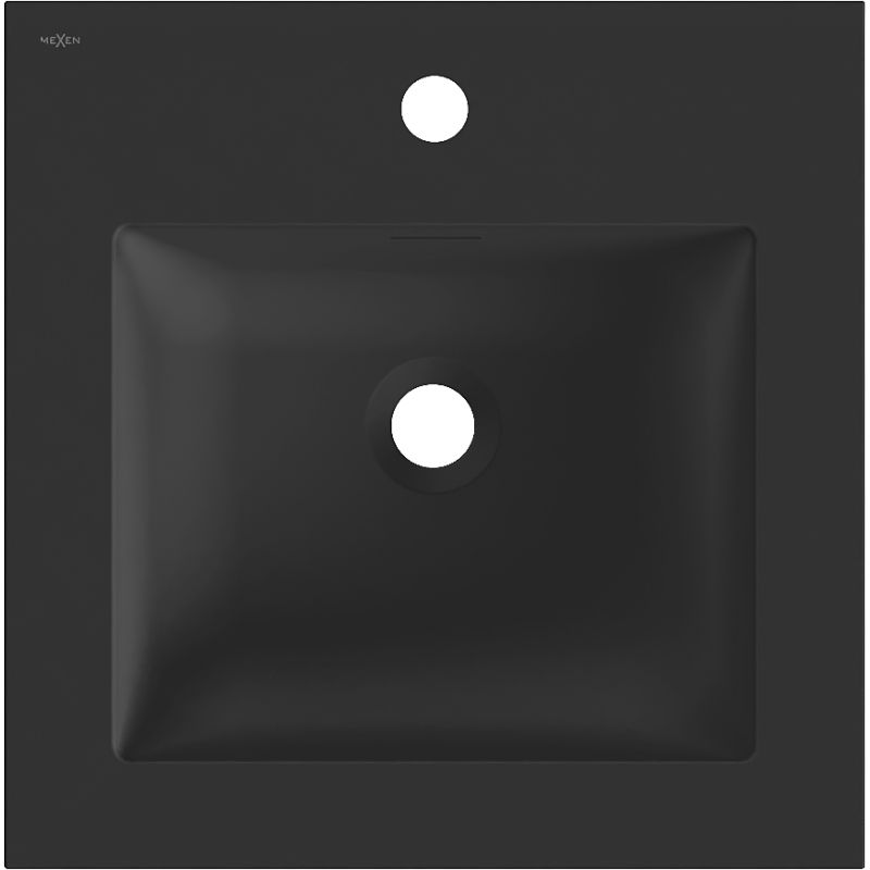 Mexen Otis įleistinė praustuvė 46 x 46,5 cm, matinė juoda - 25184571