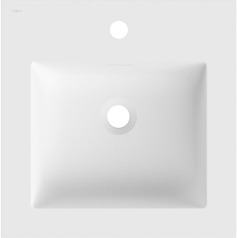 Mexen Otis įleidžiama į baldą kriauklė 46 x 46,5 cm, balta matinė - 25184501