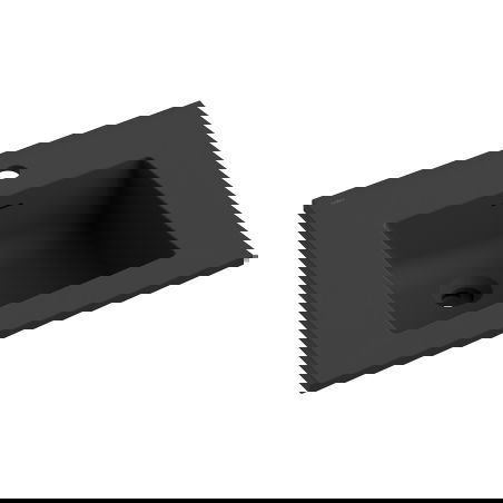 Mexen Otis įterpiama į stalviršį kriauklė 51 x 46,5 cm, juoda matinė - 25185071