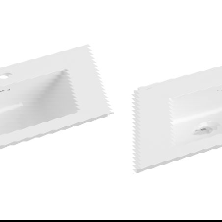 Mexen Otis įleidžiamas į stalviršį praustuvas 51 x 46,5 cm, blizgantis baltas - 25185000