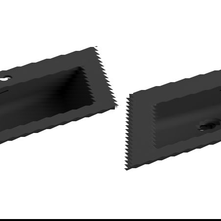 Mexen Otis įleidžiama į stalviršį kriauklė 61 x 46,5 cm, matinė juoda - 25186071