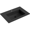 Mexen Otis į stalviršį įleidžiama praustuvė 71 x 46,5 cm, juoda matinė - 25187071