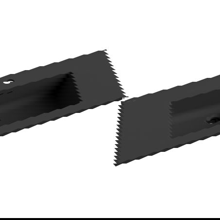 Mexen Otis į stalviršį įleidžiamas praustuvas 81 x 46,5 cm, juoda matinė - 25188071