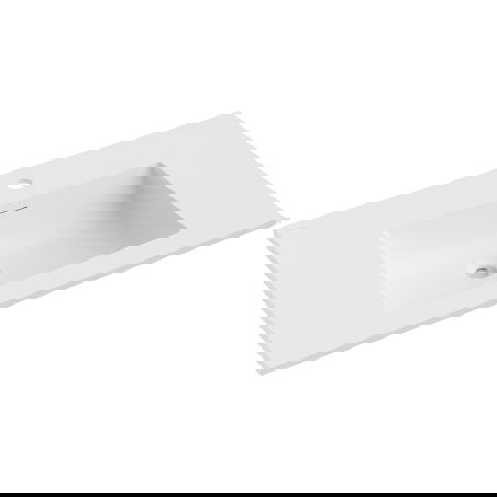 Mexen Otis įleidžiamas praustuvas stalviršyje 81 x 46,5 cm, baltas matinis - 25188001