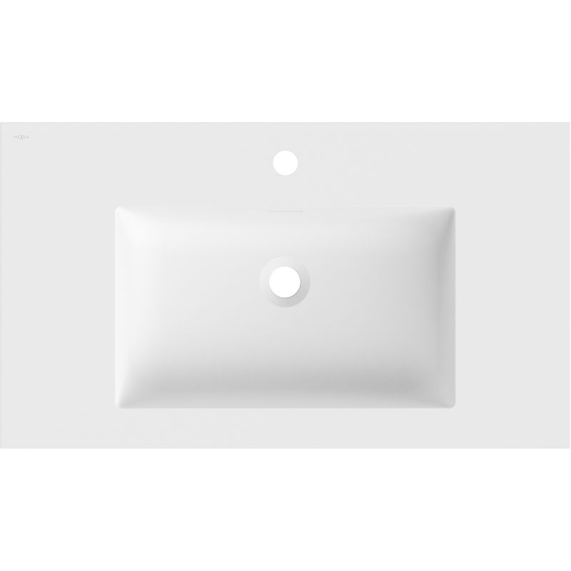 Mexen Otis įleidžiamas praustuvas stalviršyje 81 x 46,5 cm, baltas matinis - 25188001