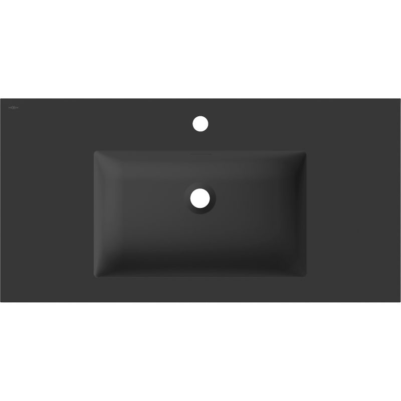 Mexen Otis įmontuojamas praustuvas 91 x 46,5 cm, matinė juoda - 25189071