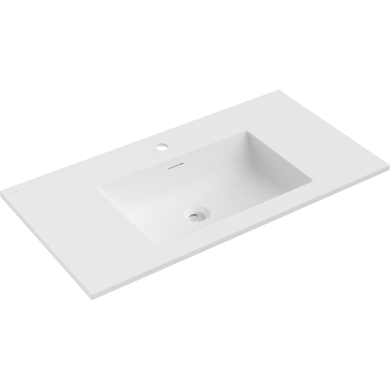 Mexen Otis įleista į stalviršį praustuvas 91 x 46,5 cm, baltas matinis - 25189001