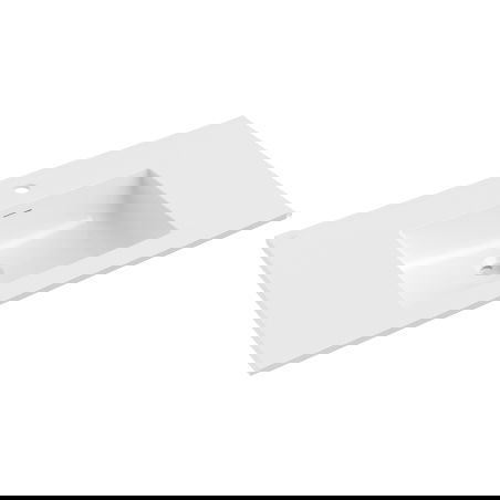 Mexen Otis įmontuota į stalviršį kriauklė 91 x 46,5 cm, balta blizgi - 25189000