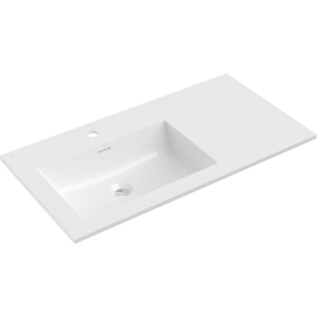 Mexen Otis įleidžiama praustuvė kairėje pusėje 91 x 46,5 cm, balta blizgi - 25189000L
