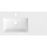 Mexen Otis įleidžiama praustuvė kairėje pusėje 91 x 46,5 cm, balta blizgi - 25189000L