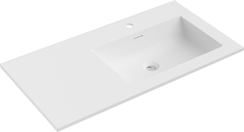 Mexen Otis praustuvė įleidžiama į stalviršį dešinė 91 x 46,5 cm, balta matinė - 25189001P