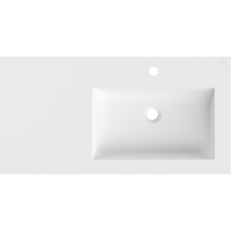 Mexen Otis praustuvė įleidžiama į stalviršį dešinė 91 x 46,5 cm, balta matinė - 25189001P