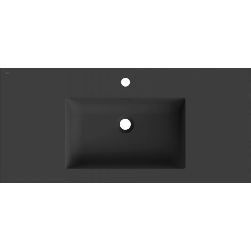 Mexen Otis įmontuojama į stalviršį kriauklė 101 x 46,5 cm, juoda matinė - 25181071