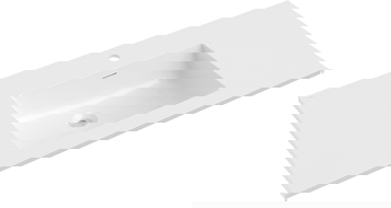 Mexen Otis įmontuojamas praustuvas 101 x 46,5 cm, blizgi balta - 25181000