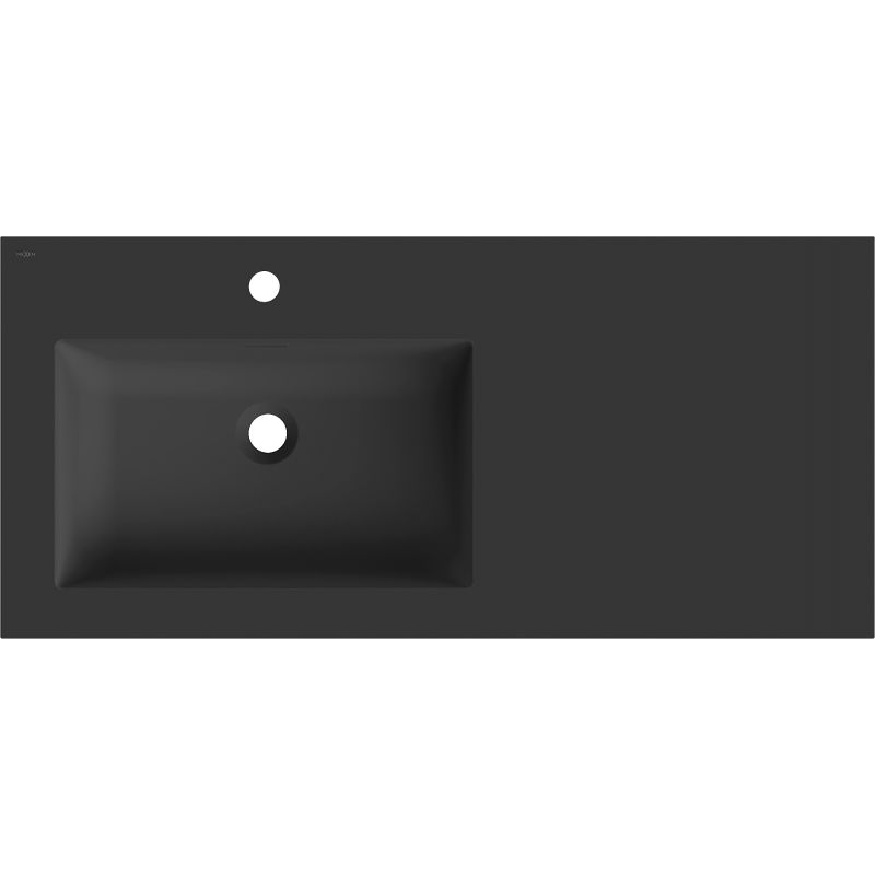 Mexen Otis įmontuojamas praustuvas kairysis 101 x 46,5 cm, juodas matinis - 25181071L