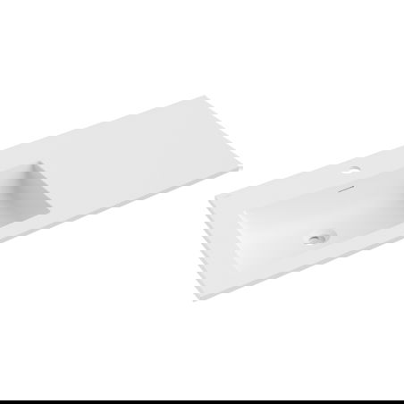 Mexen Otis į stalviršį įleidžiamas kairysis praustuvas 101 x 46,5 cm, matinės baltos spalvos - 25181001L