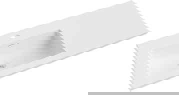 Mexen Otis įleistas į stalviršį kairysis praustuvas 101 x 46,5 cm, baltas matinis - 25181001L