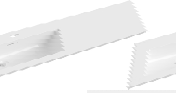 Mexen Otis įleistinė kriauklė kairė 101 x 46,5 cm, balta blizgi - 25181000L