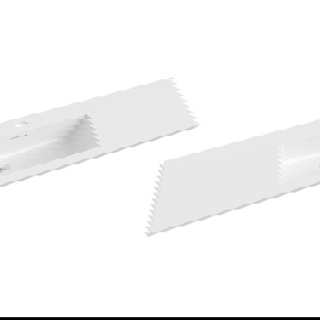 Mexen Otis įleidžiama kriauklė 121 x 46,5 cm, balta blizgi - 25181200