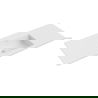 Mexen Otis praustuvas įleidžiamas į stalviršį 121 x 46,5 cm, baltas matinis - 25181201
