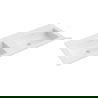 Mexen Otis dvigubas į stalviršį montuojamas praustuvas 121 x 46,5 cm, matinis baltas - 25181201D