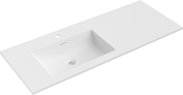 Mexen Otis įleistinė praustuvas kairėje 121 x 46,5 cm, balta matinė - 25181201L