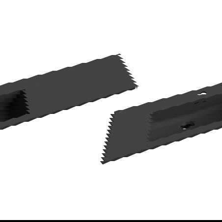 Mexen Otis į stalviršį įleidžiama kairinė kriauklė 121 x 46,5 cm, juoda matinė - 25181271L