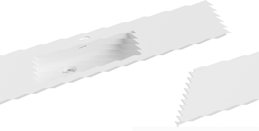 Mexen Otis įleidžiamas praustuvas 141 x 46,5 cm, baltas matinis - 25181401