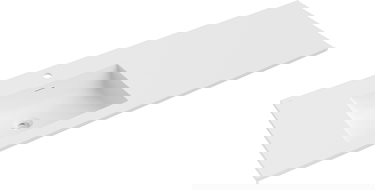 Mexen Otis įmontuojamas į stalviršį kairinis praustuvas 141 x 46,5 cm, balta matinė - 25181401L