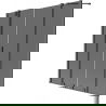 Mexen Velar Duo vonios pertvara 2-duris, stumdomas 160 x 150 cm, grafitas, gun metal - 896-160-000-42-95