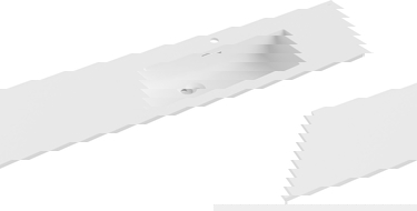 Mexen Otis praustuvė įleidžiama į stalviršį dešinė 141 x 46,5 cm, balta matinė - 25181401P