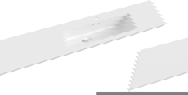 Mexen Otis integruota į stalviršį dešinė kriauklė 141 x 46,5 cm, balta blizgi - 25181400P