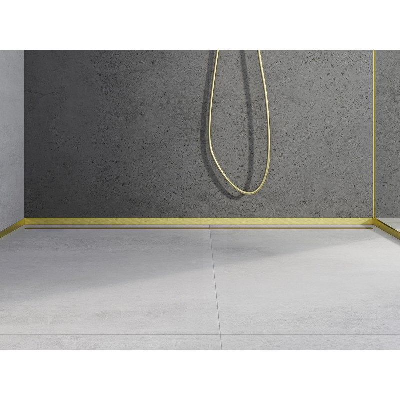 Mexen Line-B priekinis dušo juostos profilis 180 cm, auksinis šlifuotas - 185503180U