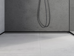 Mexen Line-B priekinė dušo latako juosta 130 cm, juoda - 187003130U