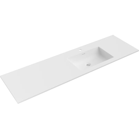 Mexen Otis įleidžiamas į stalviršį praustuvas dešinysis 161 x 46,5 cm, baltas matinis - 25181601P